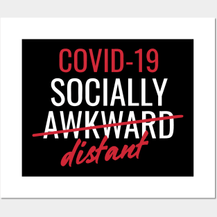 Covid socially distant Posters and Art